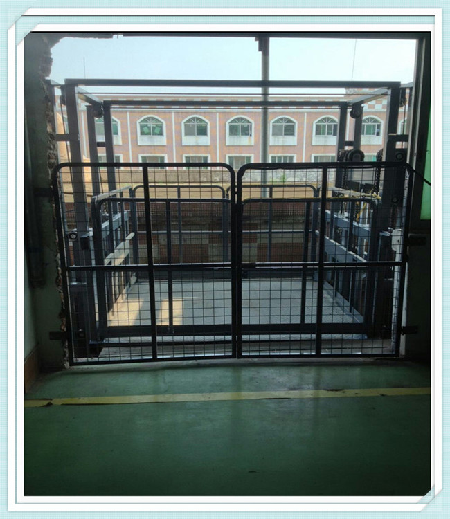 小型簡易液壓電動升降機導軌式升降平臺